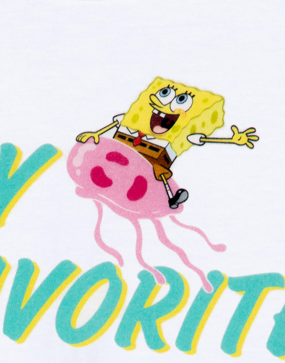 SpongeBob SquarePants Short Sleeved T-Shirt | Girls White | Official Merch
