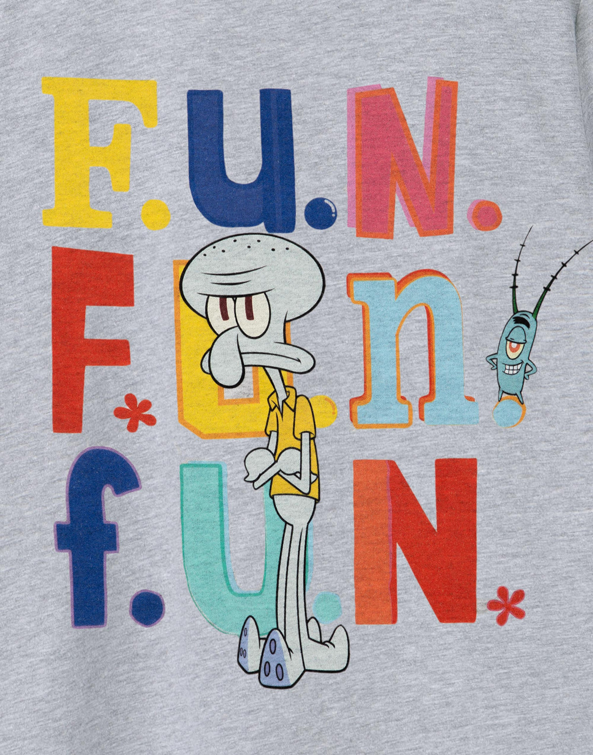 SpongeBob SquarePants Short Sleeved T-Shirt | Boys Grey Marl | Official Merch