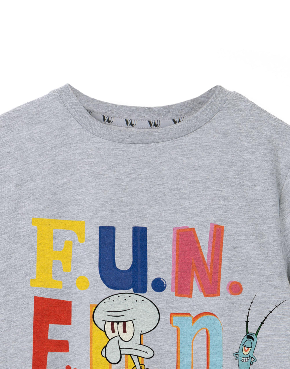 SpongeBob SquarePants Short Sleeved T-Shirt | Boys Grey Marl | Official Merch