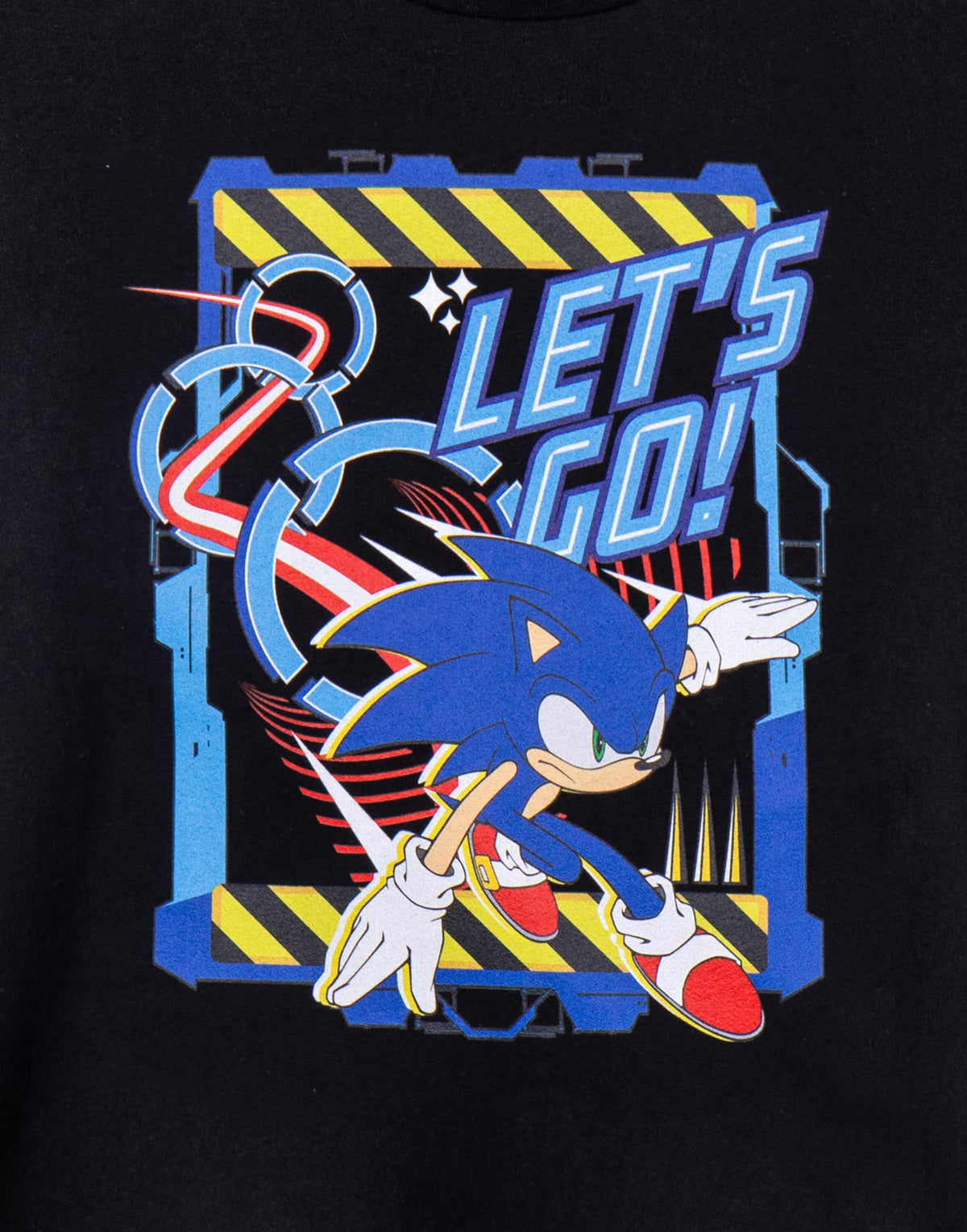 Sonic the Hedgehog Short Sleeved T-Shirt | Boys Black | Official Merch