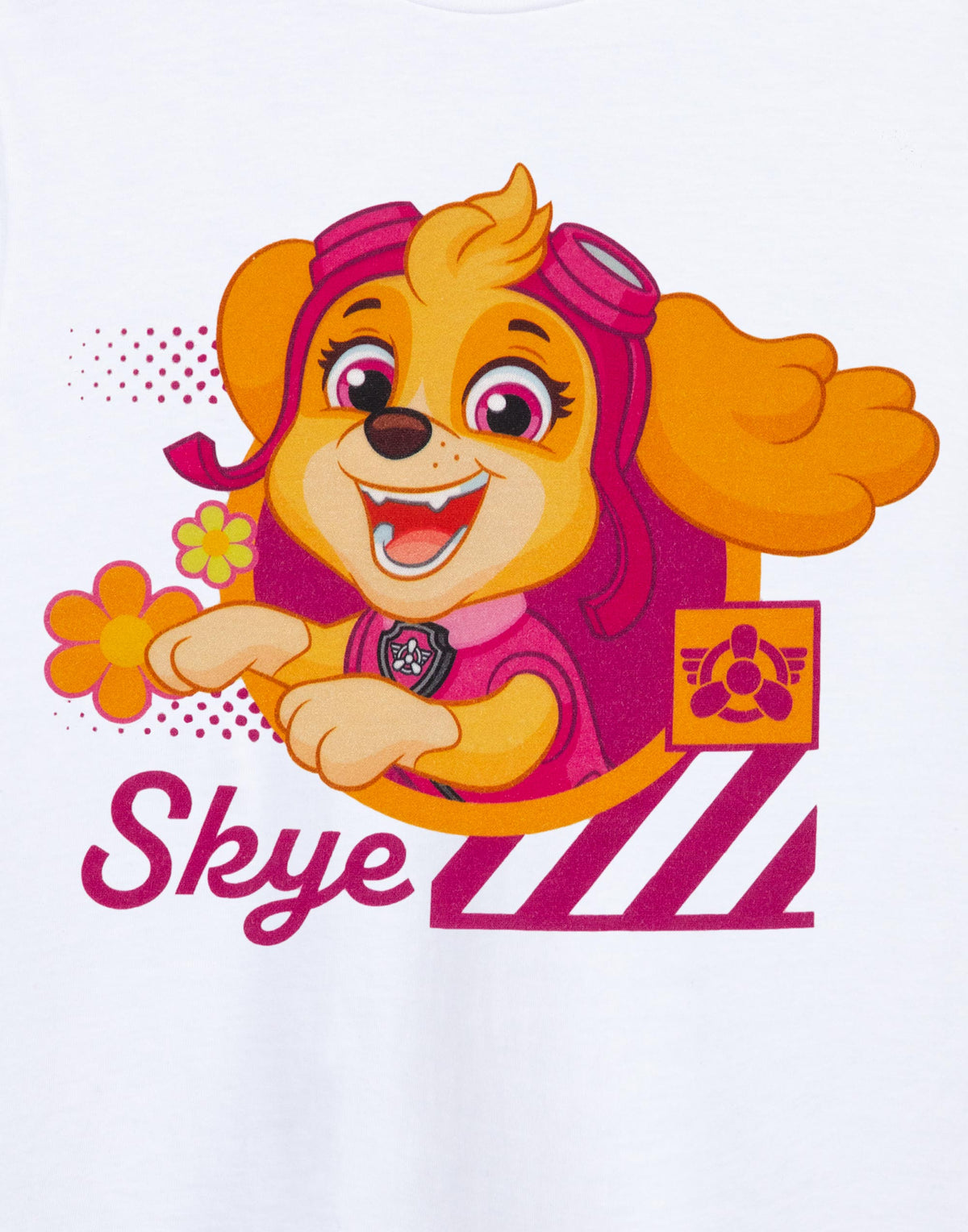 Paw Patrol Short Sleeved T-Shirt | Girls White | Official Merch