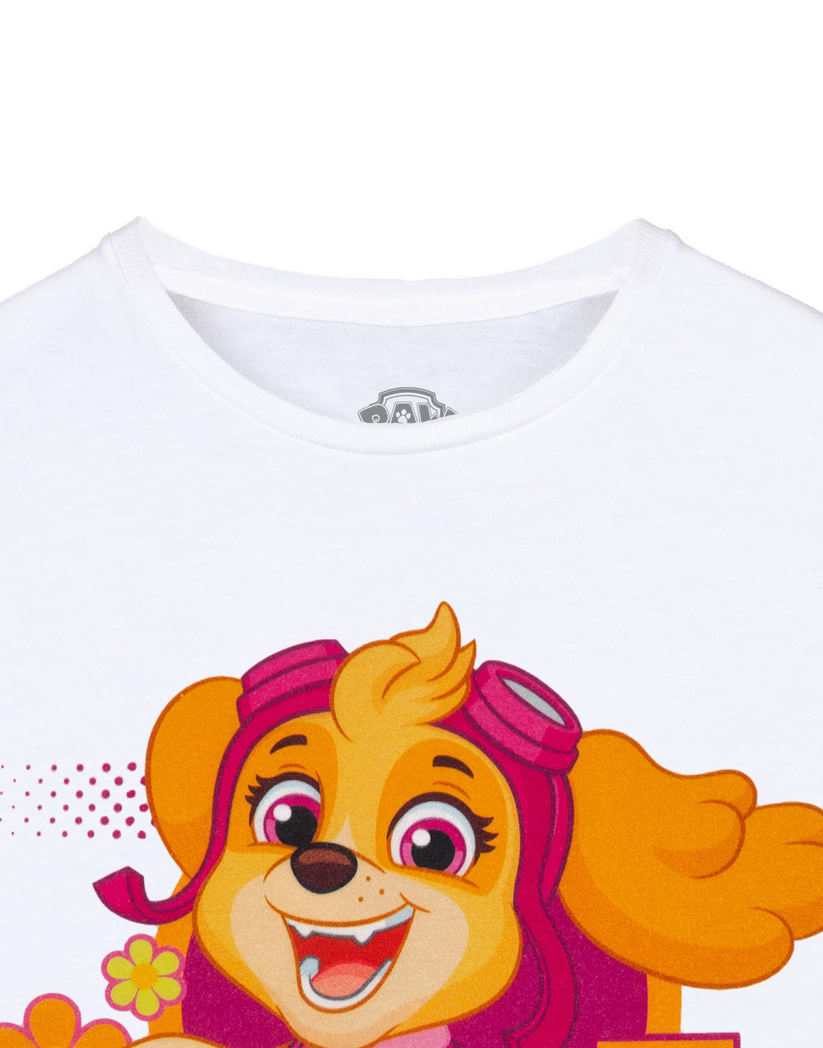 Paw Patrol Short Sleeved T-Shirt | Girls White | Official Merch