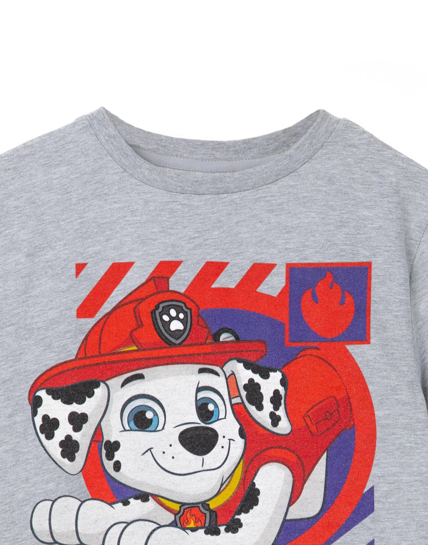 Paw Patrol Short Sleeved T-Shirt | Boys Grey Marl | Official Merch