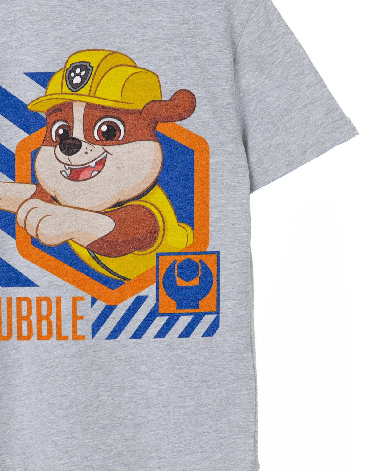 Paw Patrol Short Sleeved T-Shirt | Boys Grey Marl | Official Merch