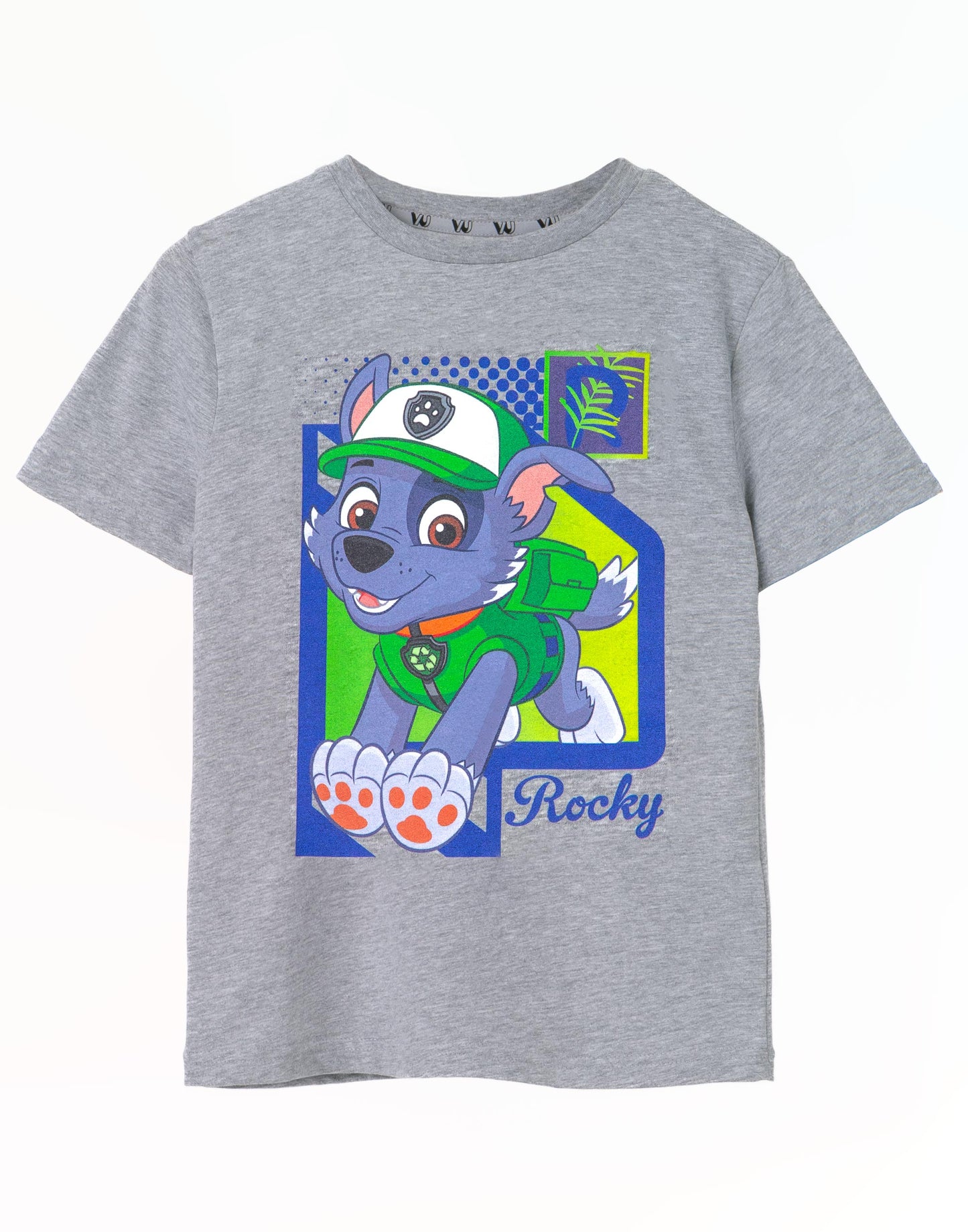Paw Patrol Short Sleeved T-Shirt | Boys Grey Marl | Official Merch