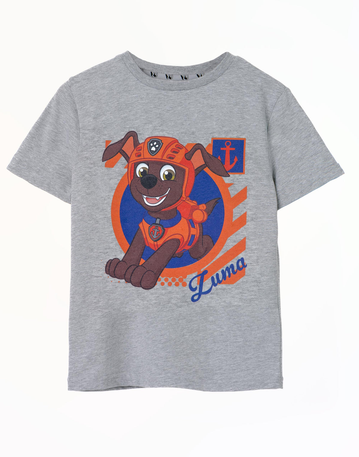 Paw Patrol Short Sleeved T-Shirt | Boys Grey Marl | Official Merch