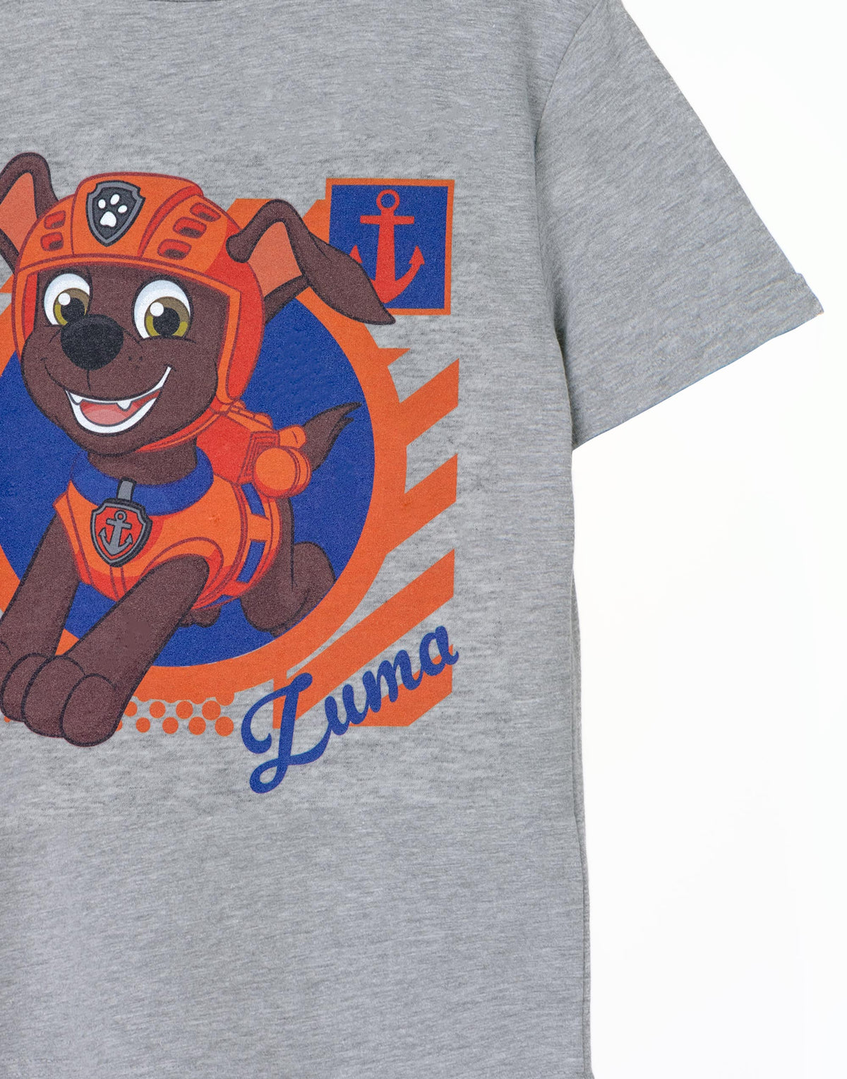 Paw Patrol Short Sleeved T-Shirt | Boys Grey Marl | Official Merch