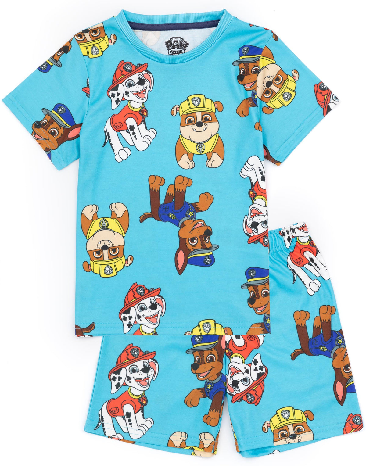 Paw Patrol Short Sleeve Short Leg Pyjama Set | Boys Multicoloured | Official Mer