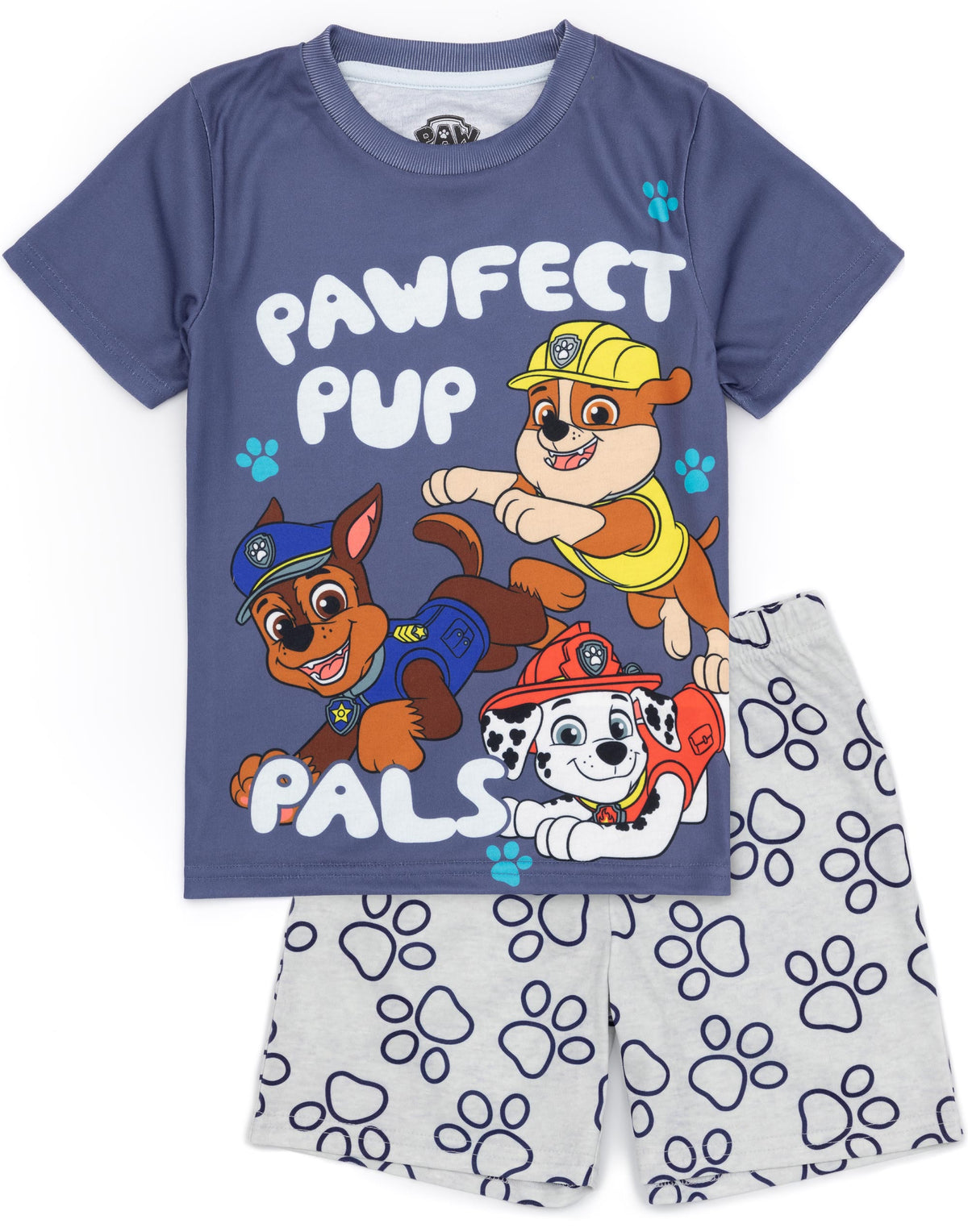 Paw Patrol Short Sleeve Short Leg Pyjama Set | Boys Multicoloured | Official Mer