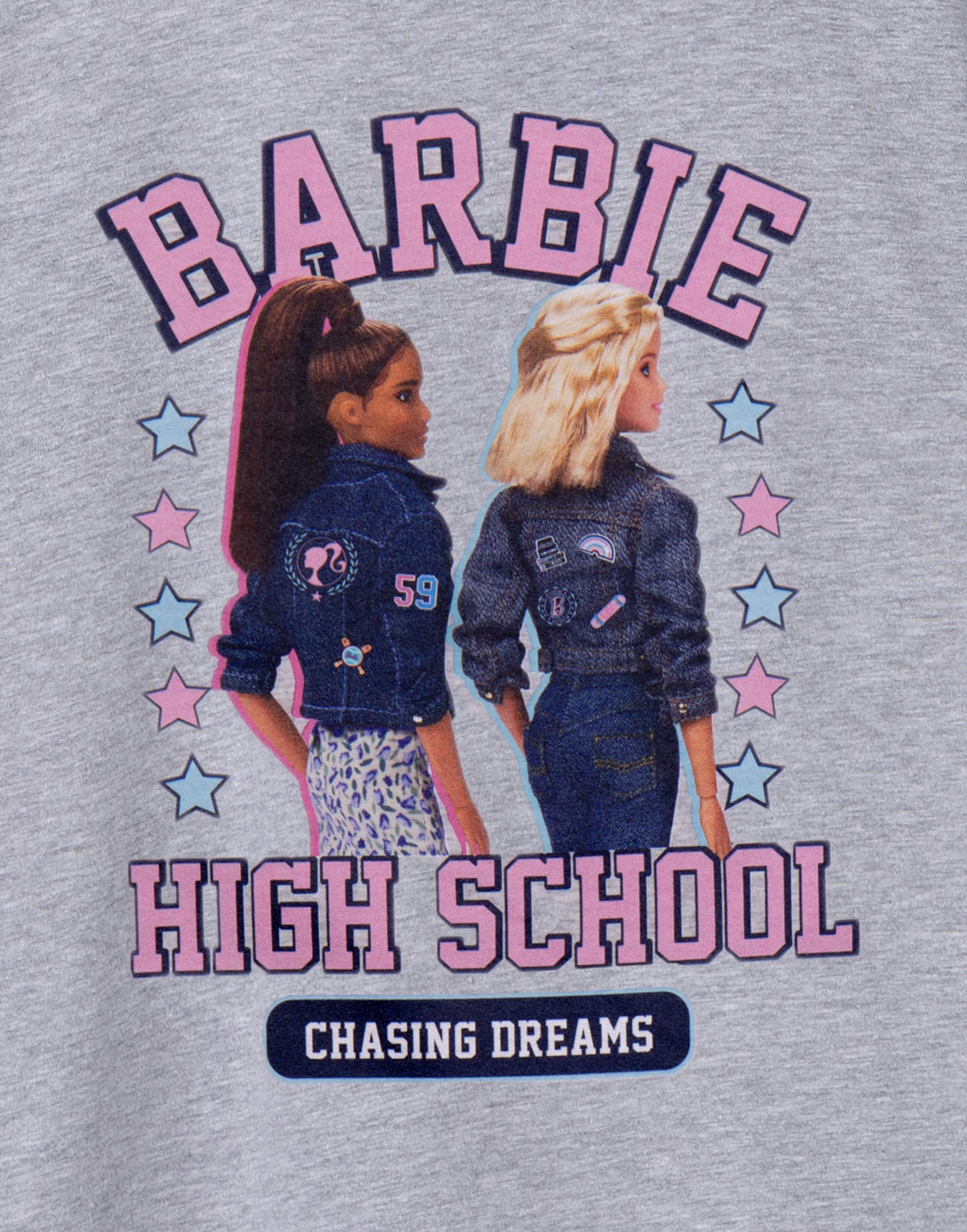 Barbie Short Sleeved T-Shirt | Girls Grey Marl | Official Merch