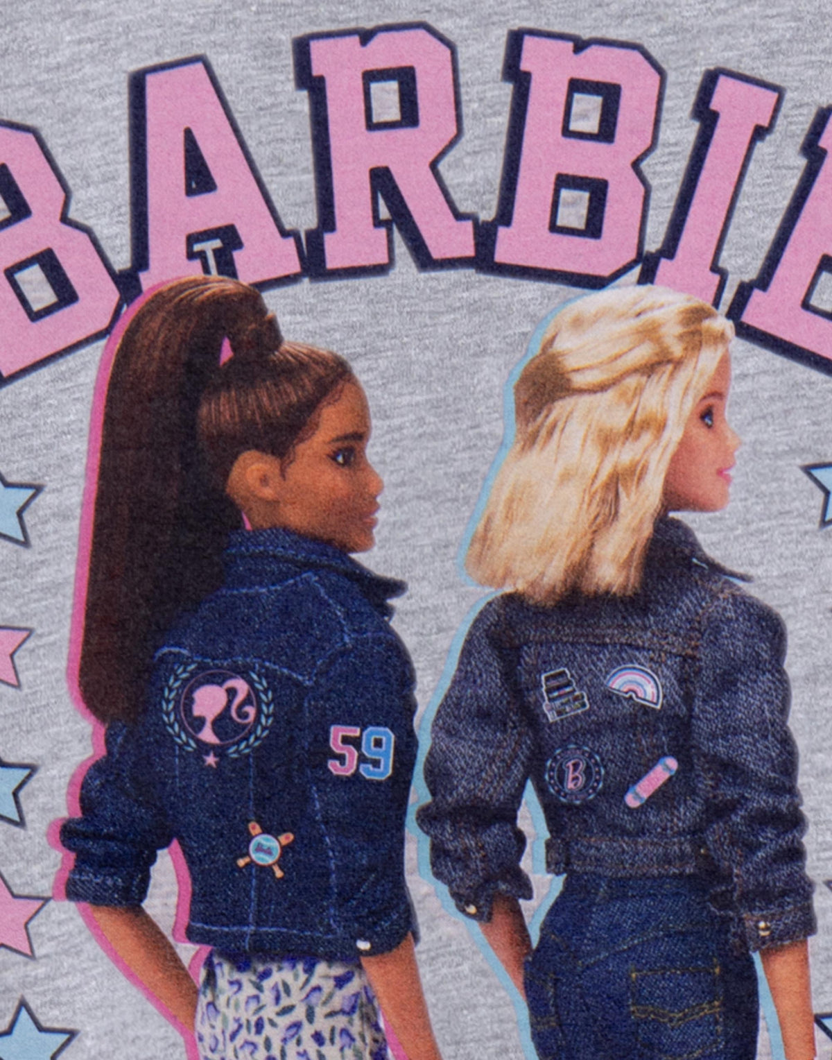 Barbie Short Sleeved T-Shirt | Girls Grey Marl | Official Merch