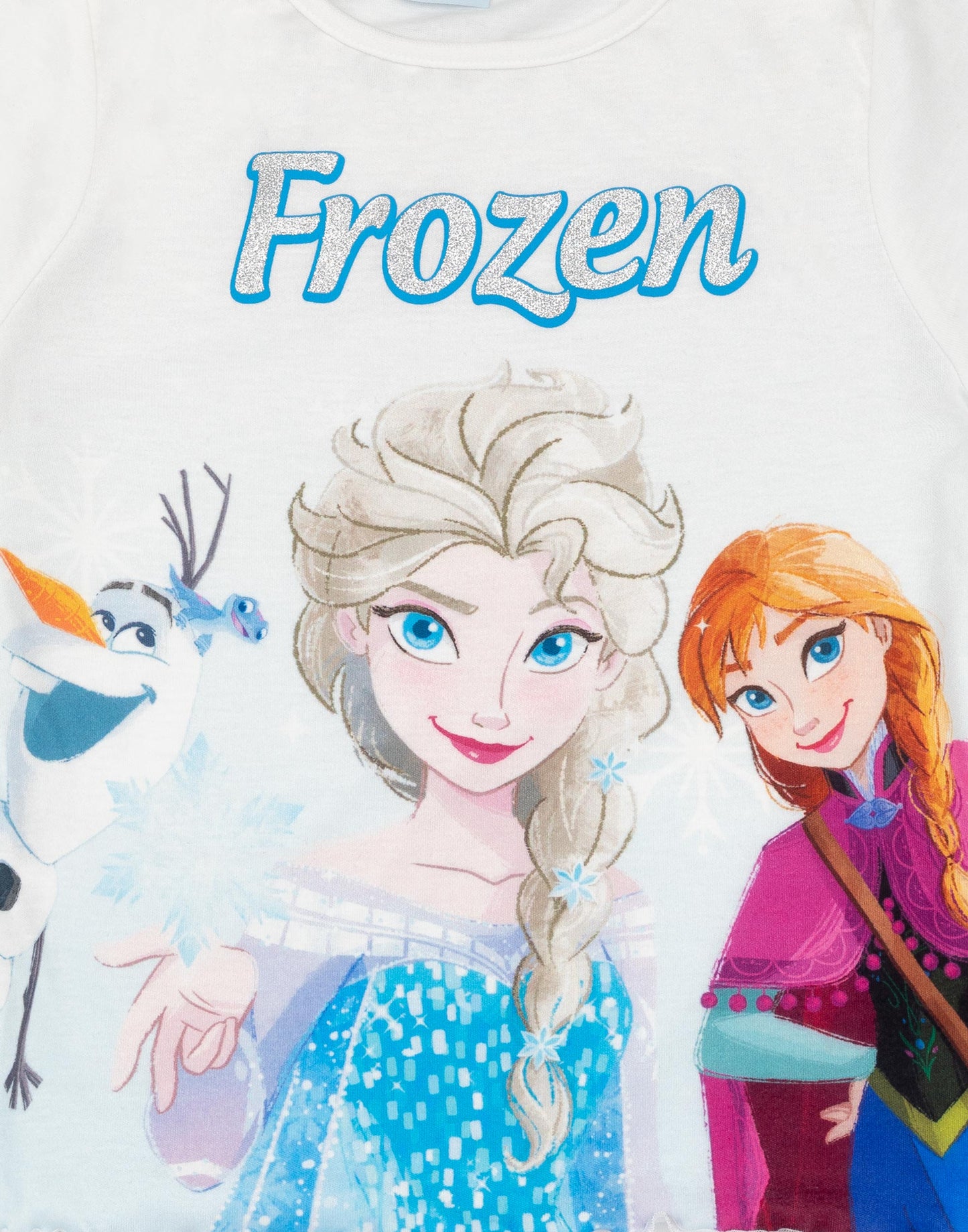 Disney Short Sleeve Short Leg Pyjama Set | Girls Blue AOP | Official Merch