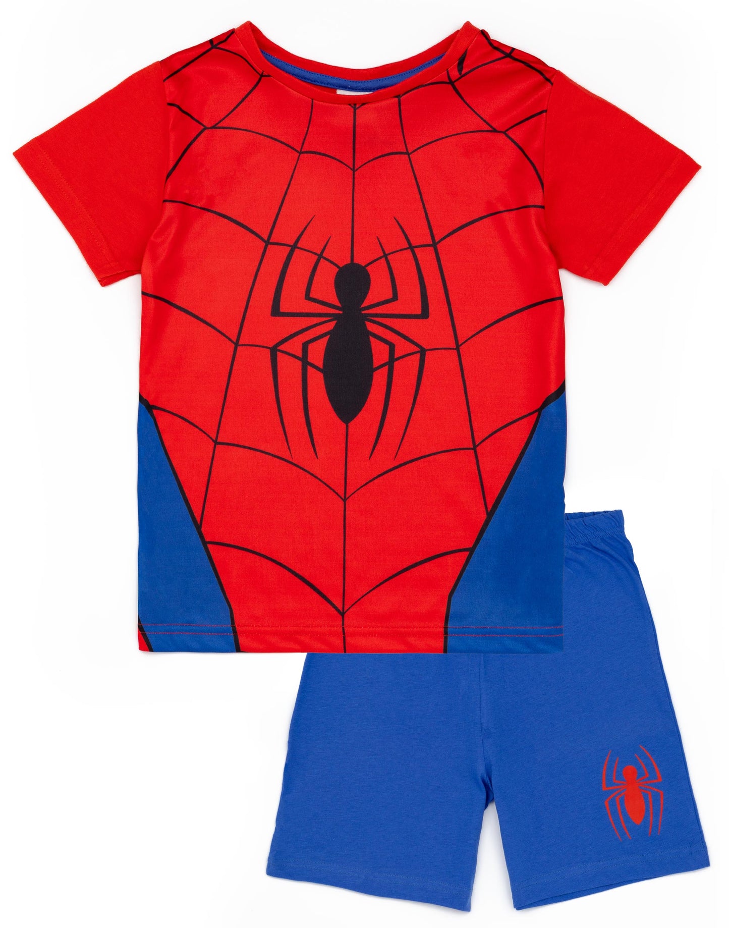 Marvel Short Sleeve Short Leg Pyjama Set | Boys Blue/Red | Official Merch