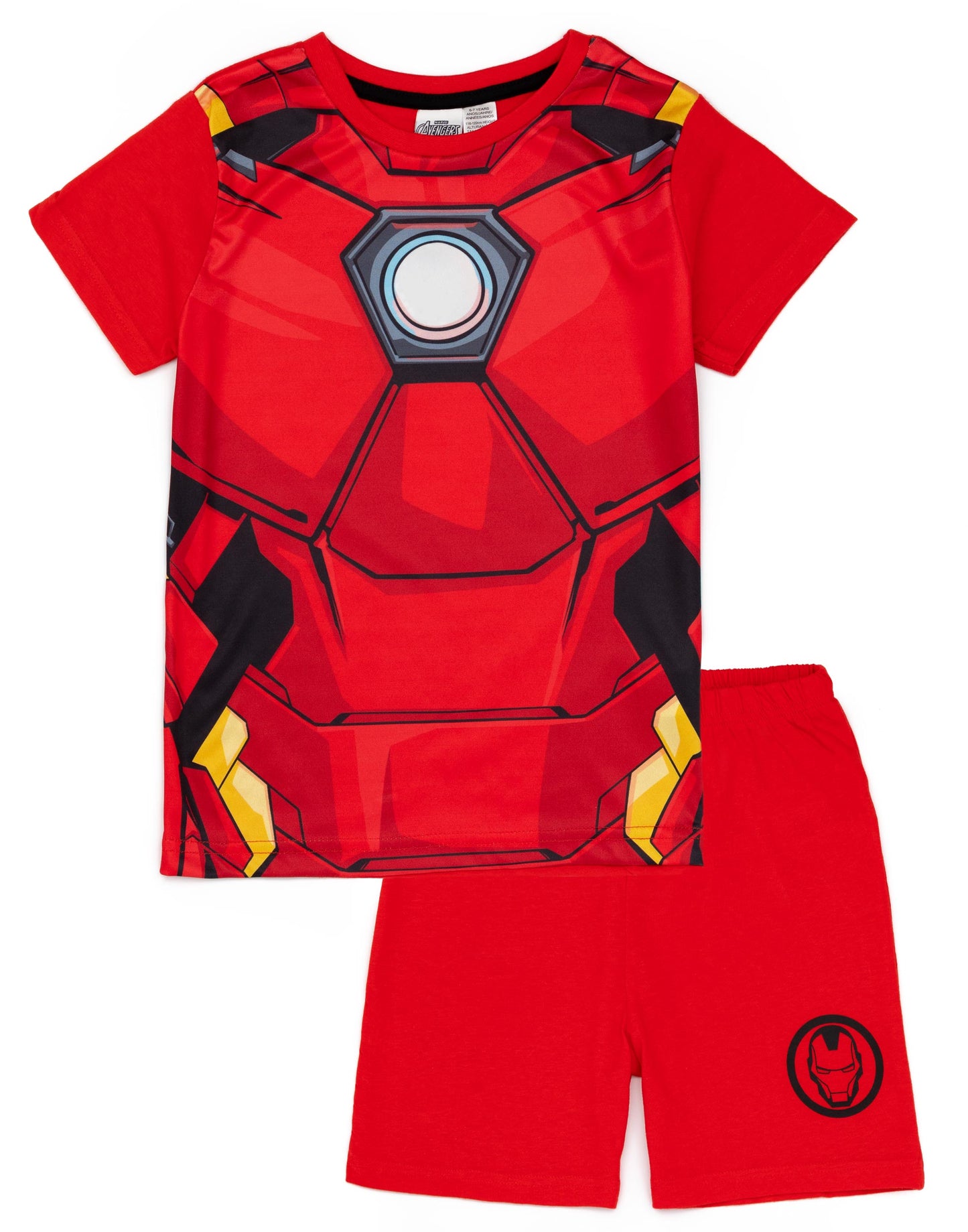 Marvel Short Sleeve Short Leg Pyjama Set | Boys Red | Official Merch