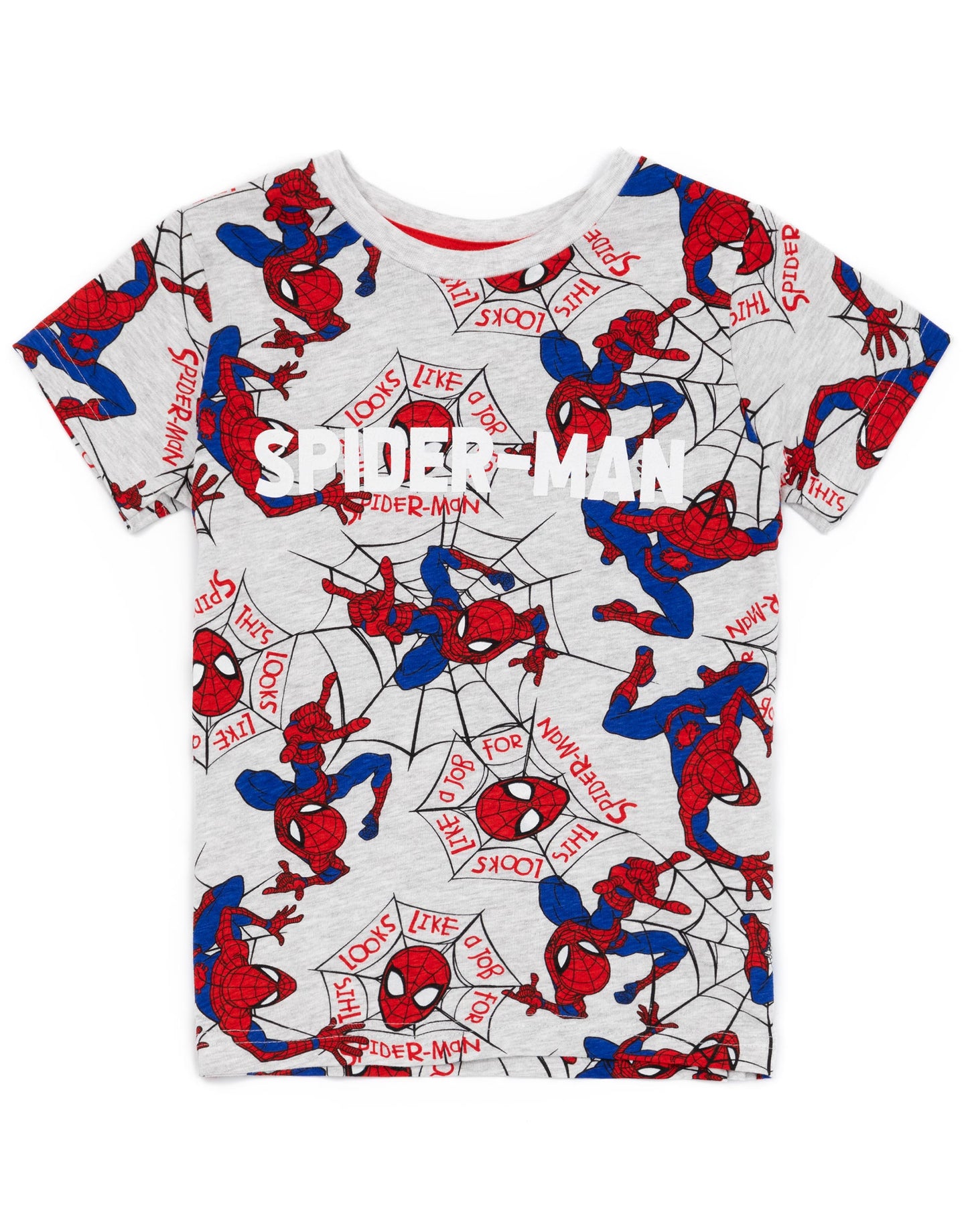Marvel Short Sleeve Short Leg Pyjama Set | Boys Grey | Official Merch