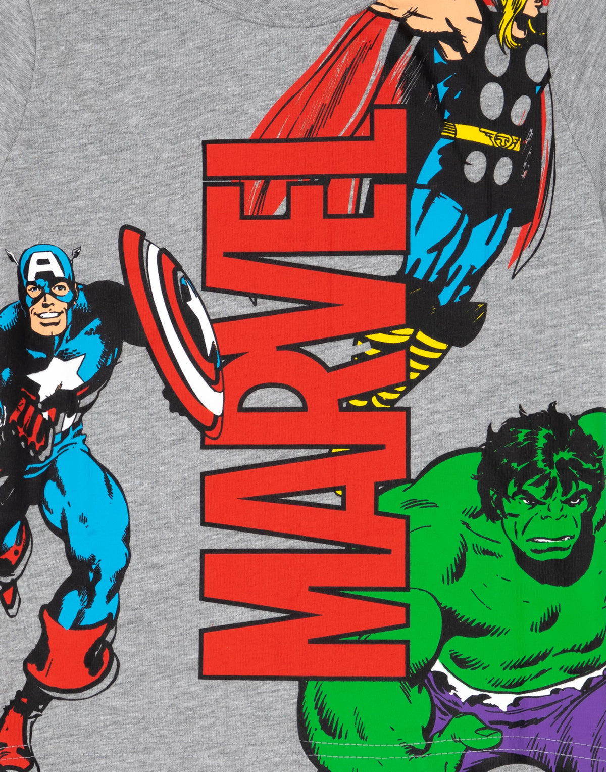 Marvel Short Sleeve Short Leg Pyjama Set | Boys Black/Grey | Official Merch