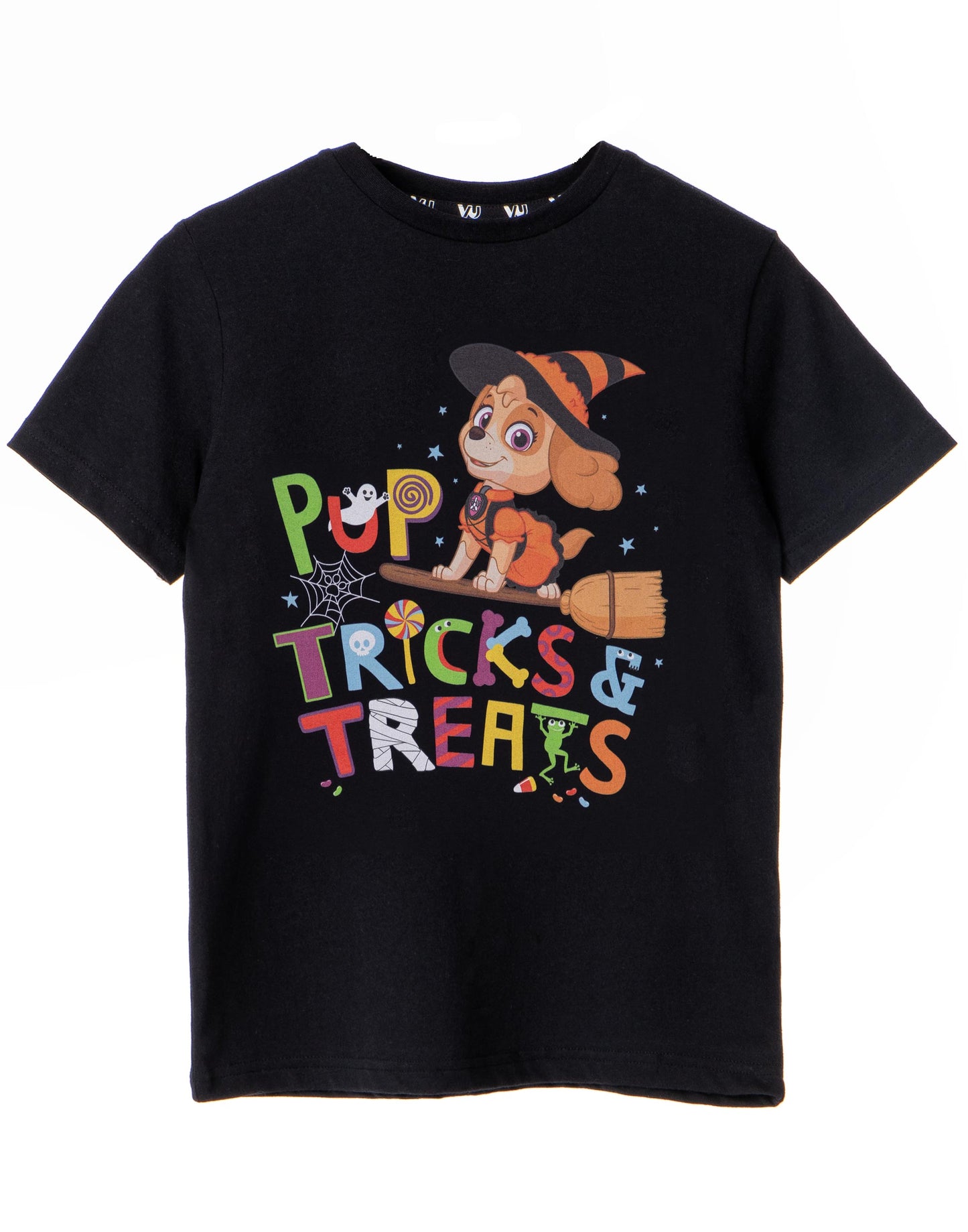 Paw Patrol Short Sleeved T-Shirt | Girls Black | Official Merch