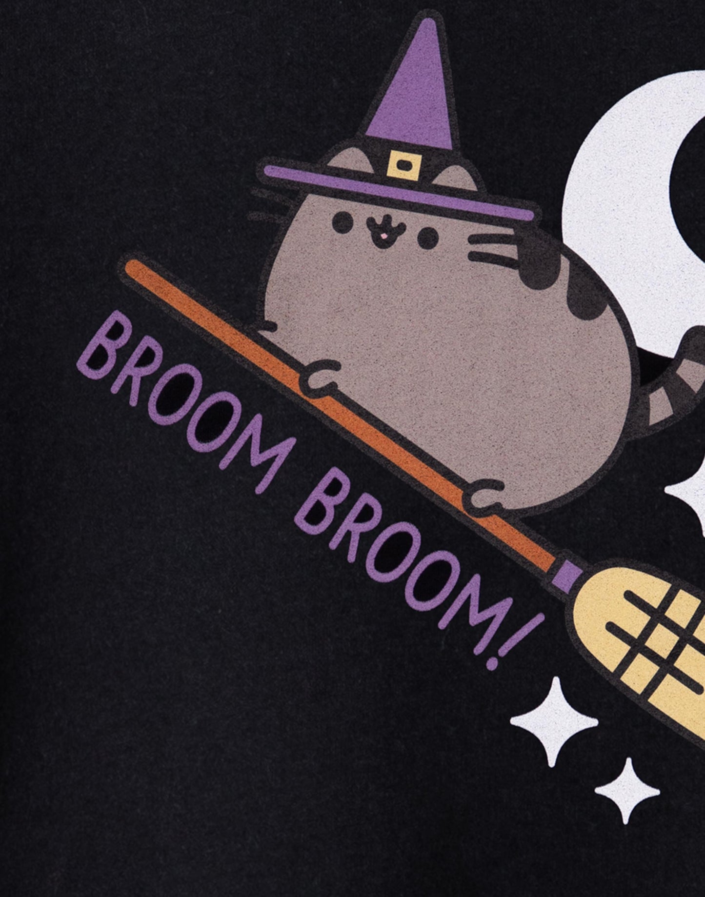 Pusheen Short Sleeved T-Shirt | Girls Black | Official Merch