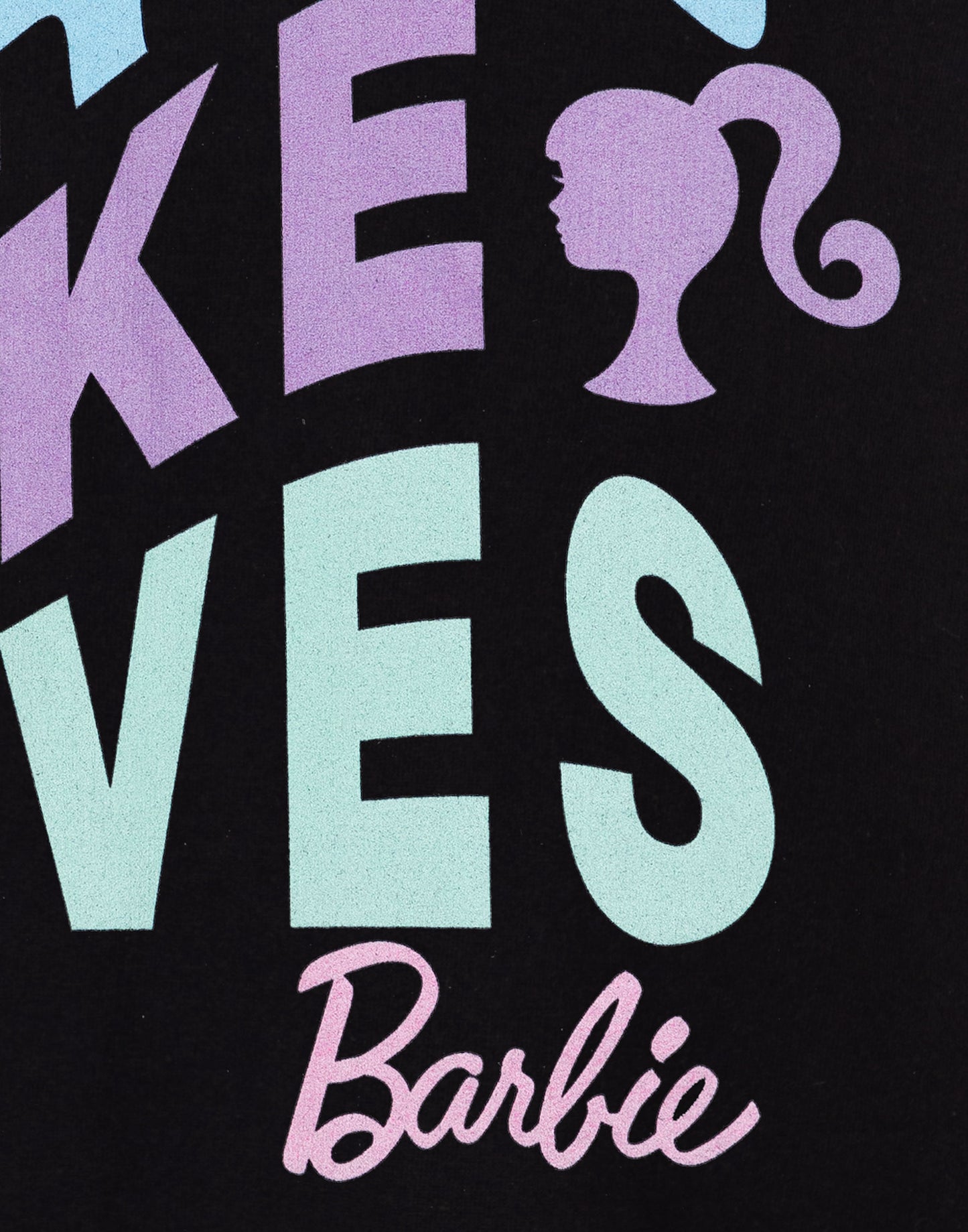 Barbie Hoodie | Girls Black | Official Merch