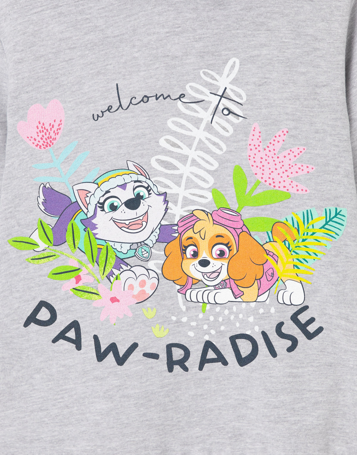 Paw Patrol Hoodie | Girls Grey Marl | Official Merch