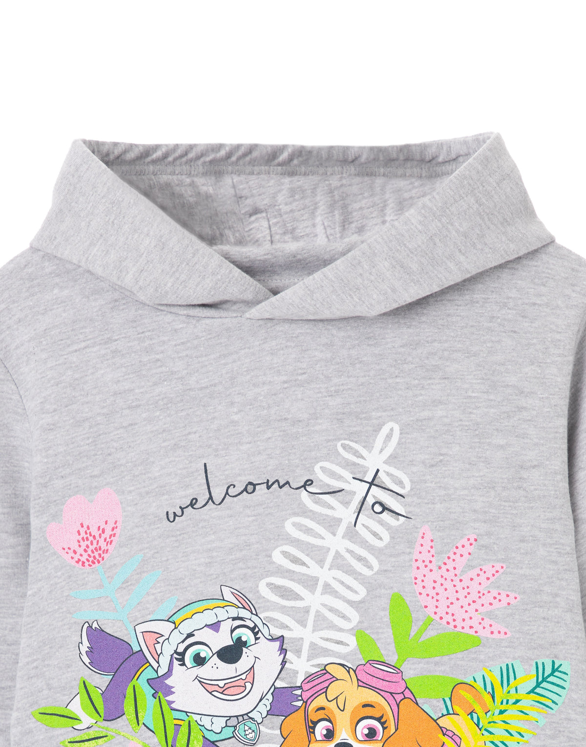 Paw Patrol Hoodie | Girls Grey Marl | Official Merch
