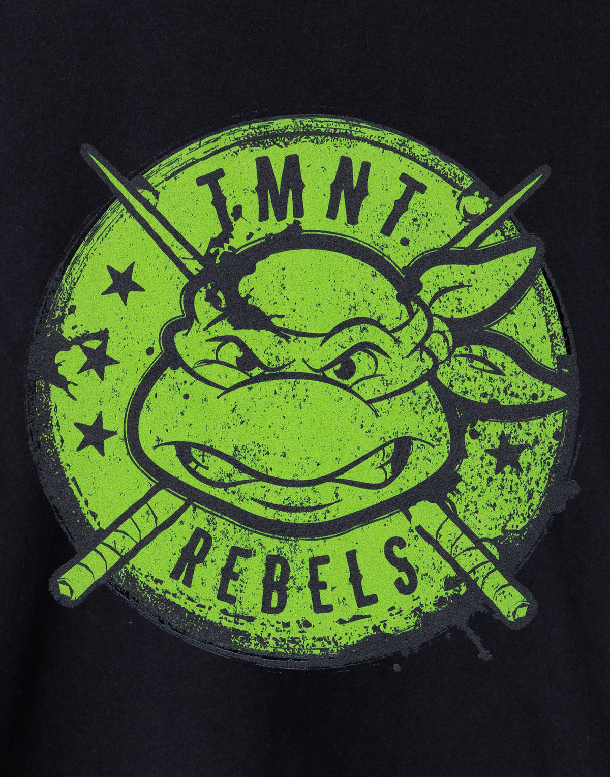 Teenage Mutant Ninja Turtles Short Sleeved T-Shirt | Boys Black | Official Merch