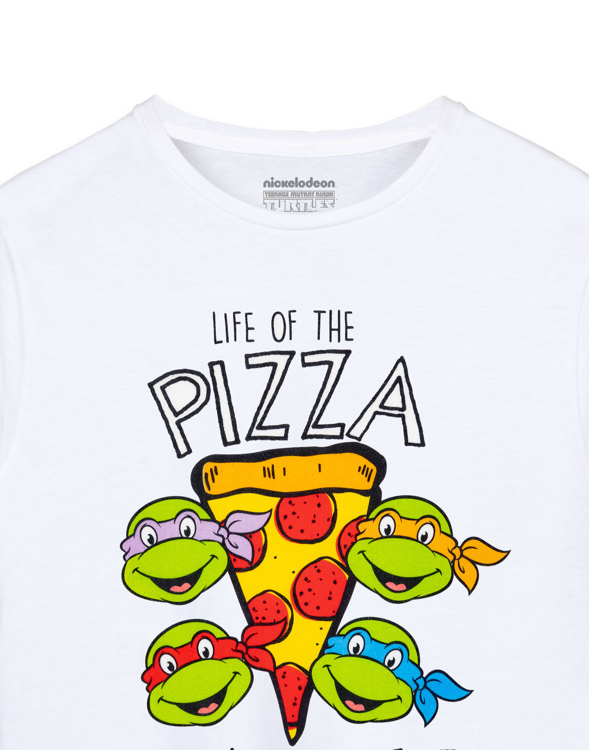 Teenage Mutant Ninja Turtles Short Sleeved T-Shirt | Boys White | Official Merch
