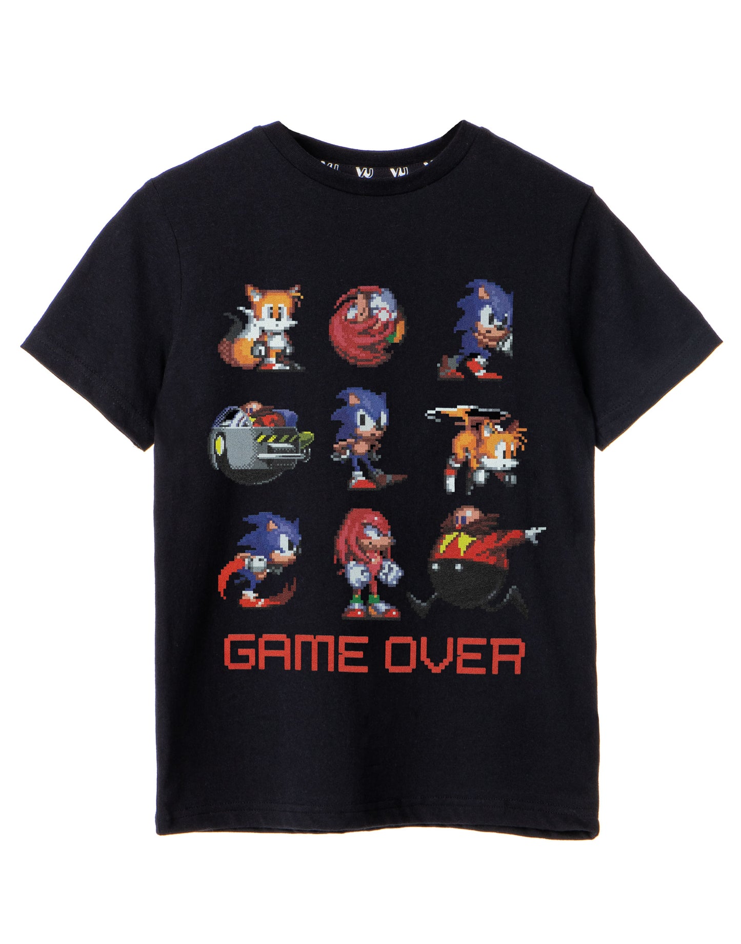 Sonic the Hedgehog Short Sleeved T-Shirt | Boys Black | Official Merch