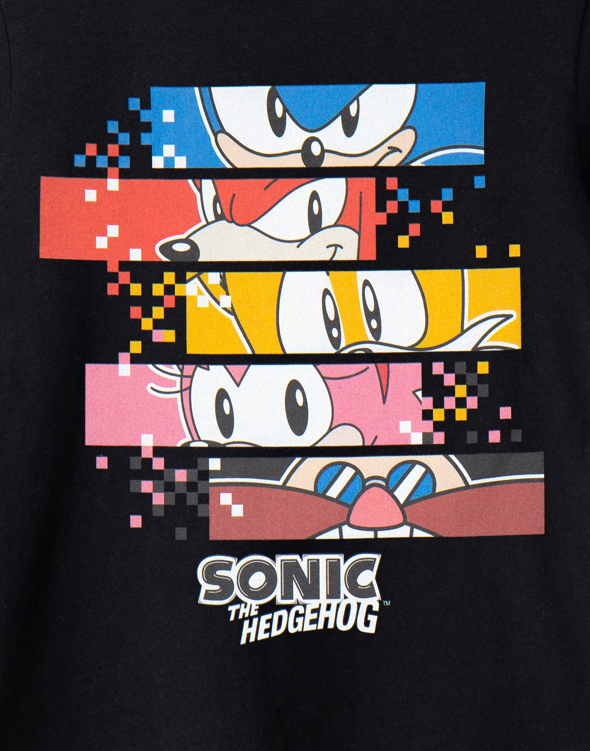 Sonic the Hedgehog Short Sleeved T-Shirt | Boys Black | Official Merch