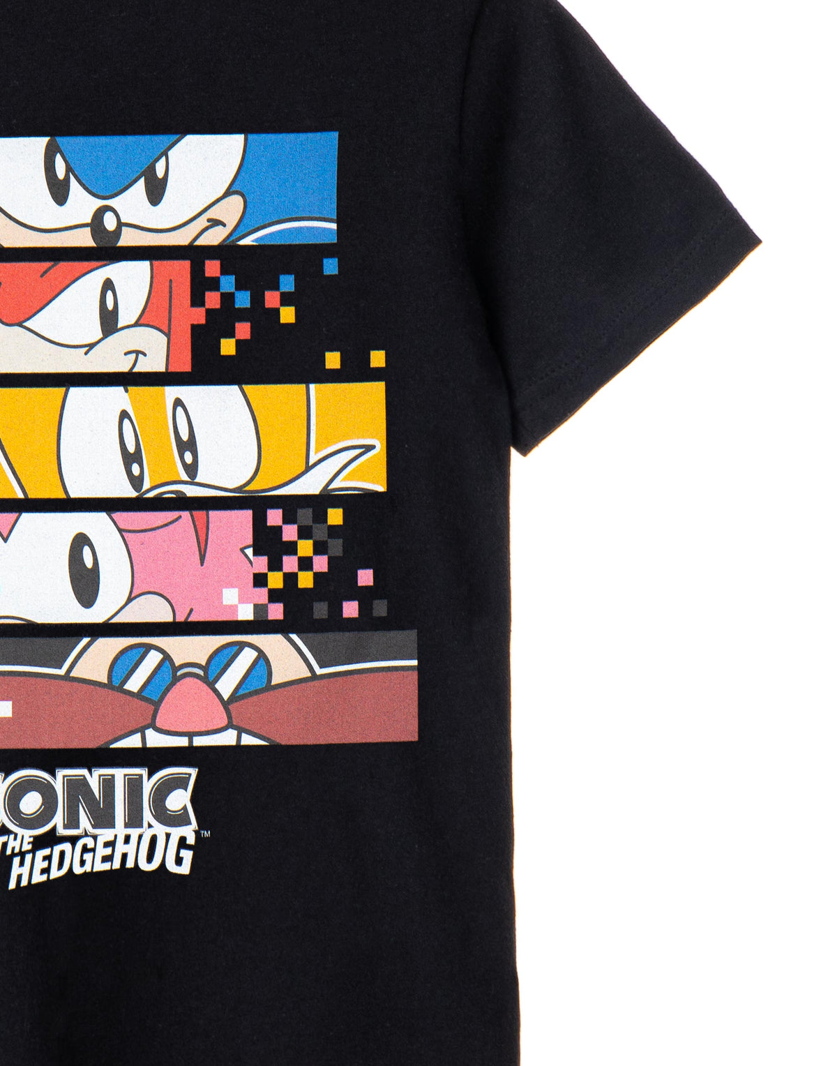 Sonic the Hedgehog Short Sleeved T-Shirt | Boys Black | Official Merch