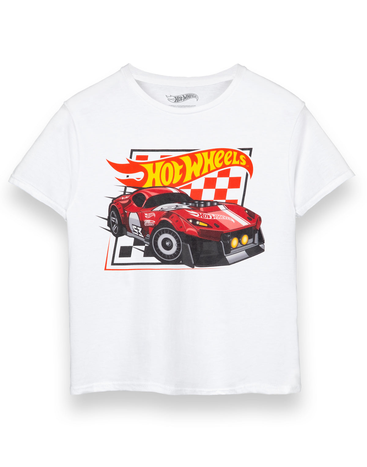 Hot Wheels Short Sleeved T-Shirt | Boys White | Official Merch