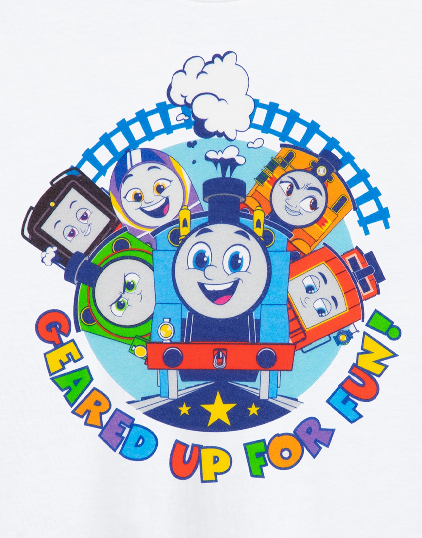Thomas and Friends Short Sleeved T-Shirt | Boys White | Official Merch