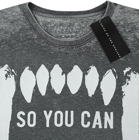 Bring Me The Horizon Short Sleeved T-Shirt | Mens Charcoal | Official Merch