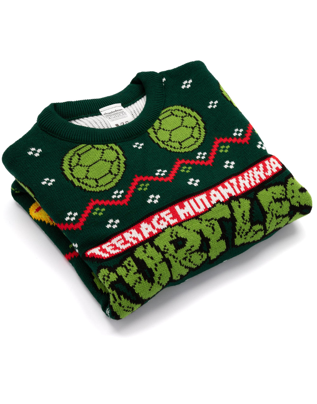 Teenage Mutant Ninja Turtles Christmas Jumper | Mens Green | Official Merch