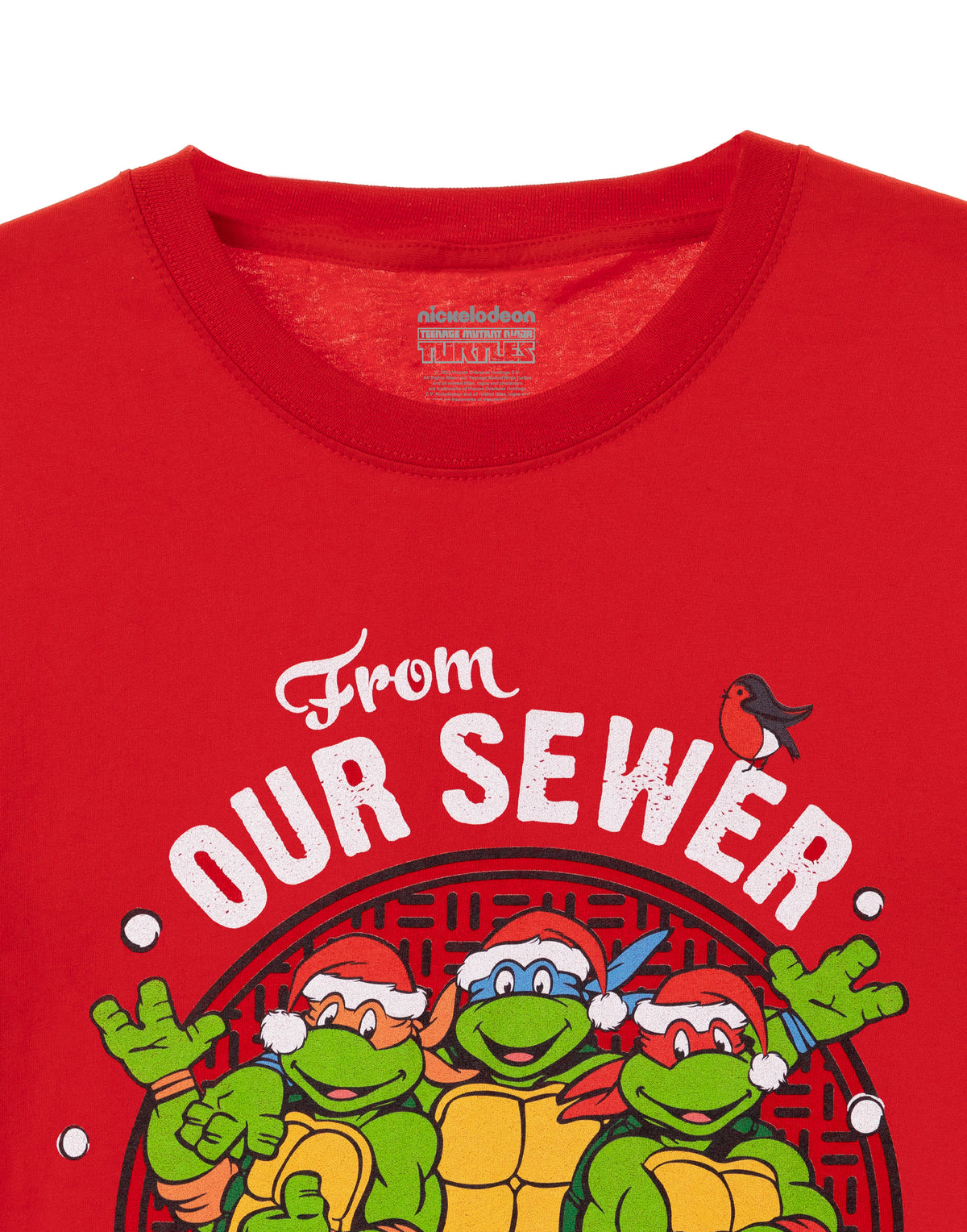 Teenage Mutant Ninja Turtles Short Sleeved T-Shirt | Mens Red | Official Merch