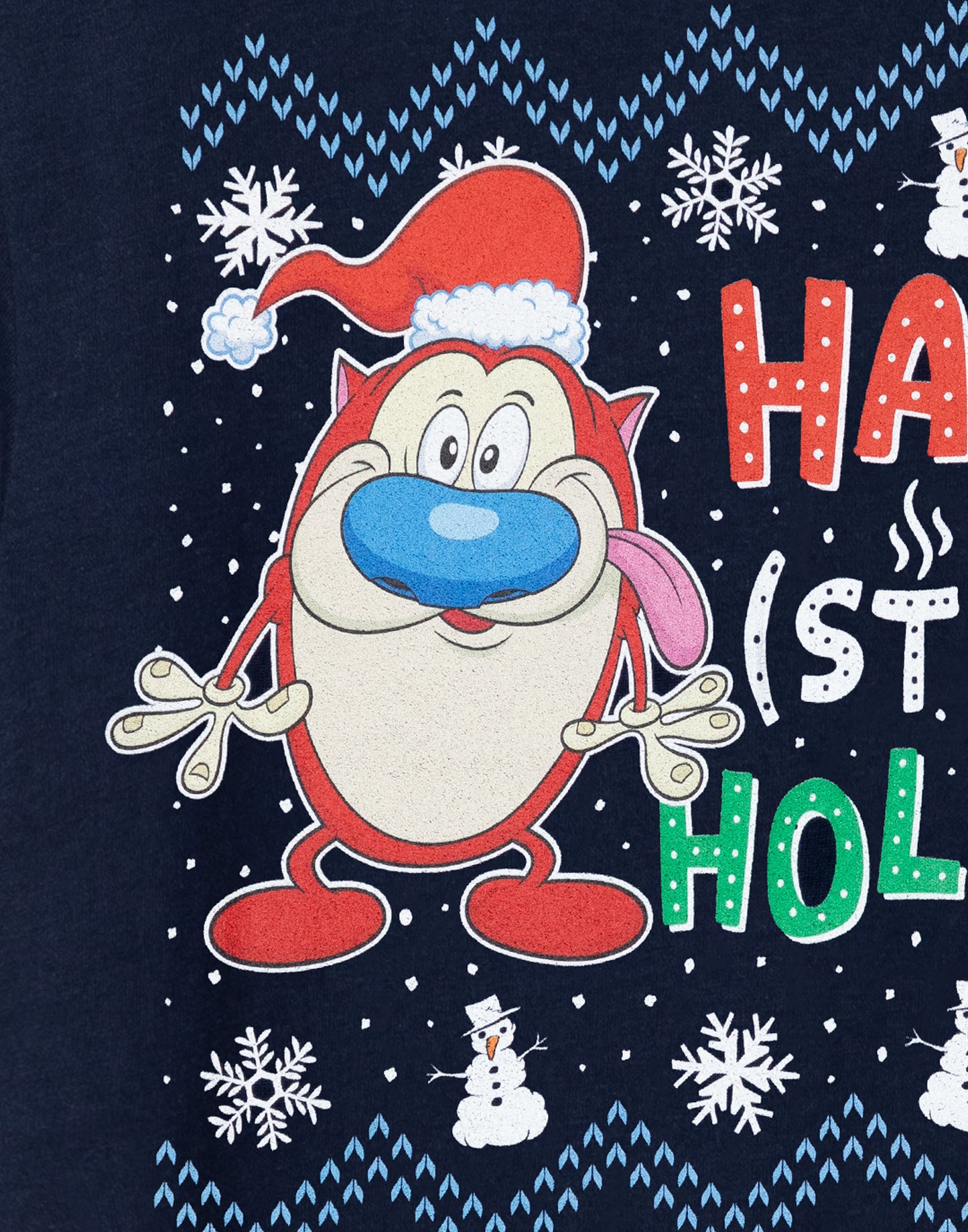 Ren & Stimpy Short Sleeved T-Shirt | Mens Navy | Official Merch