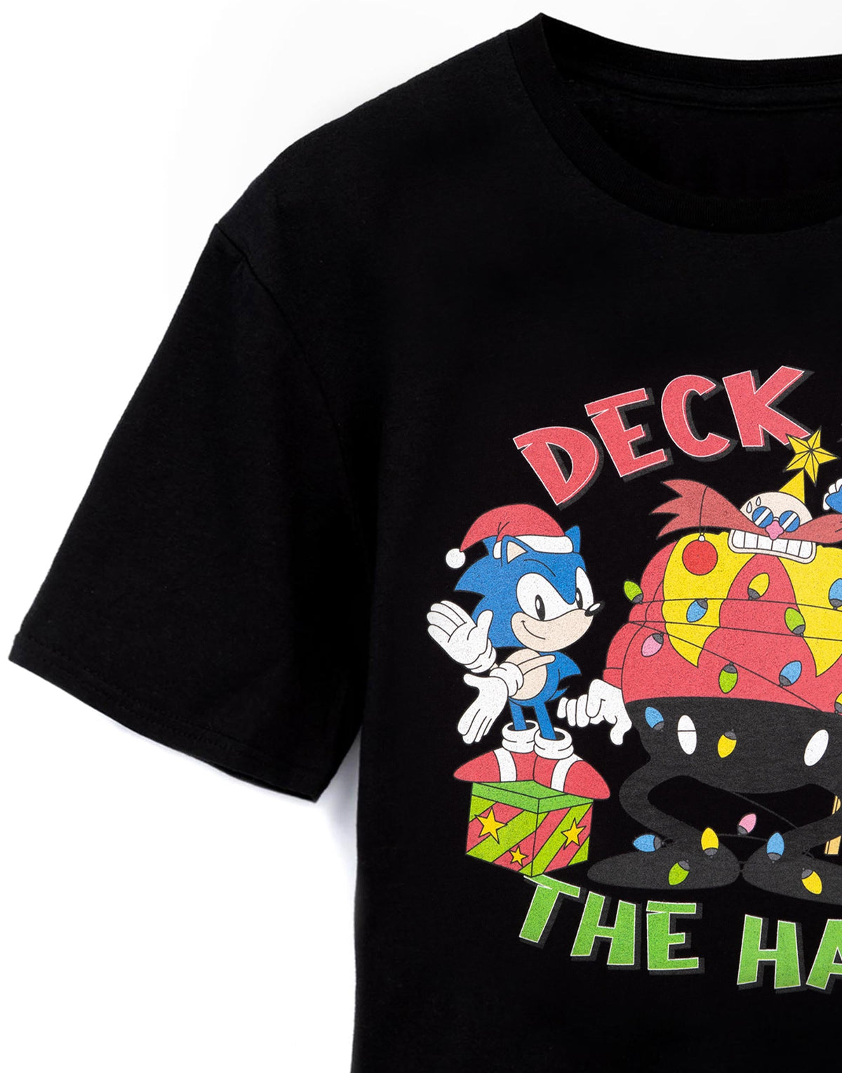 Sonic the Hedgehog Short Sleeved T-Shirt | Mens Black | Official Merch