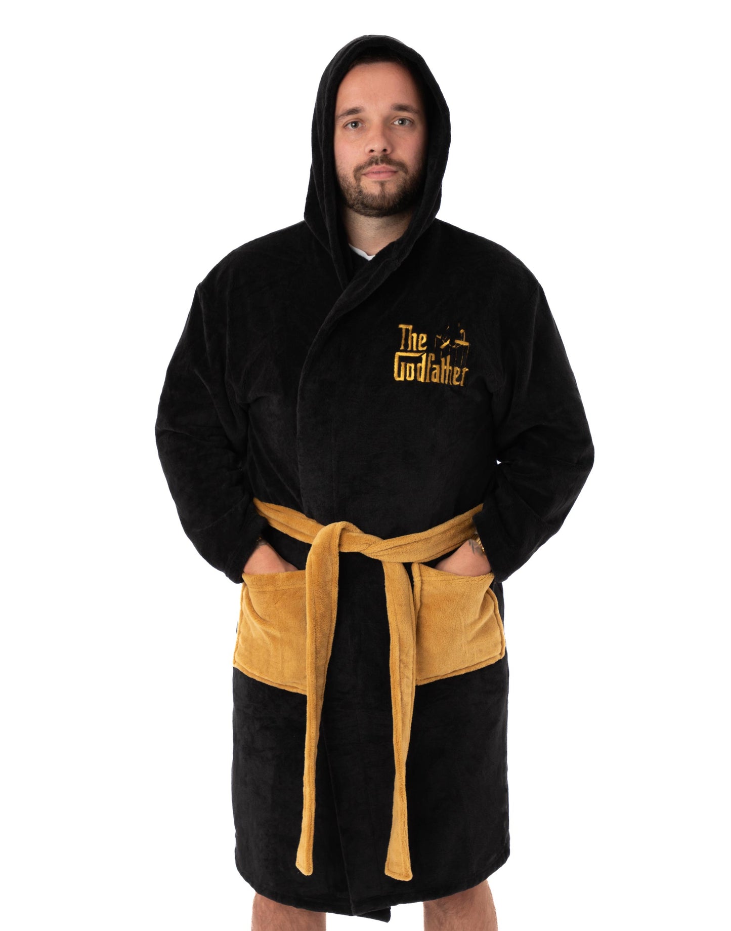 The Godfather Hooded Bathrobe | Mens Black | Official Merch