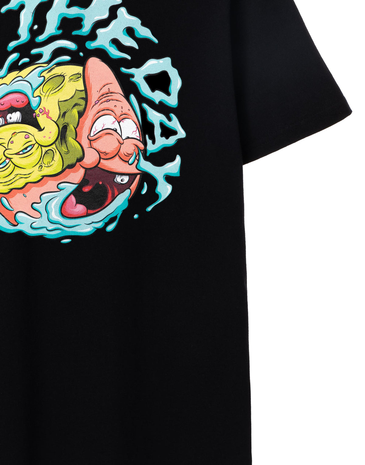 SpongeBob SquarePants Short Sleeved T-Shirt | Mens Black | Official Merch