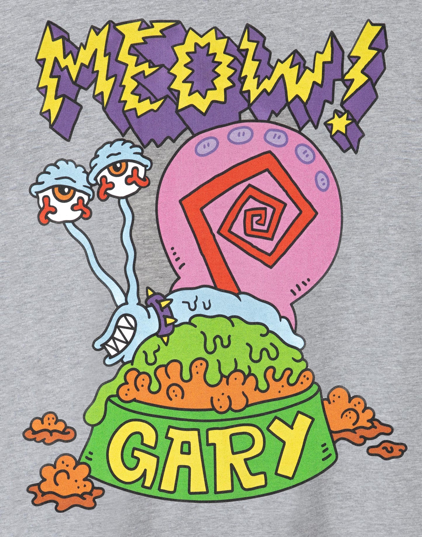 SpongeBob SquarePants Short Sleeved T-Shirt | Mens Grey Marl | Official Merch