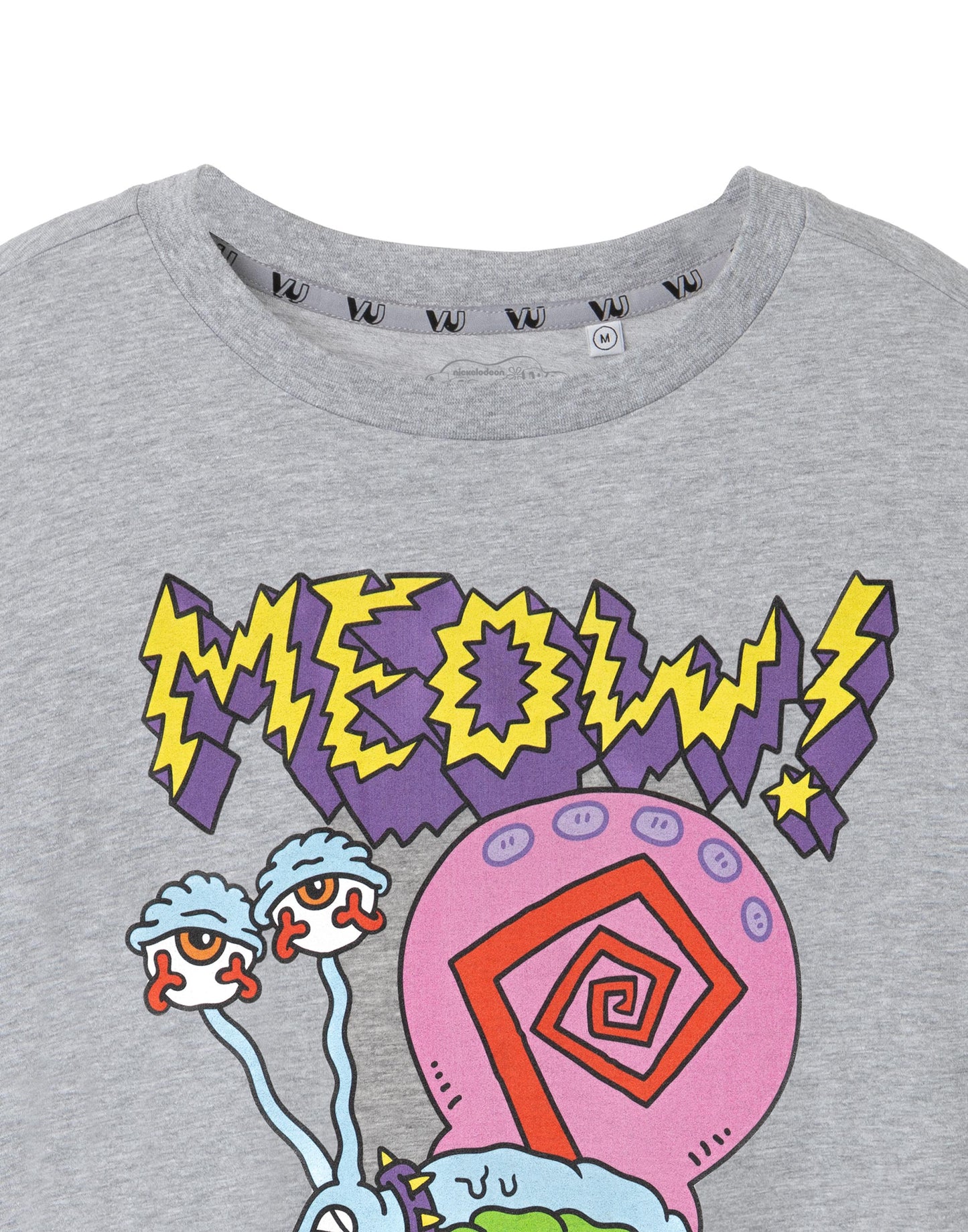 SpongeBob SquarePants Short Sleeved T-Shirt | Mens Grey Marl | Official Merch