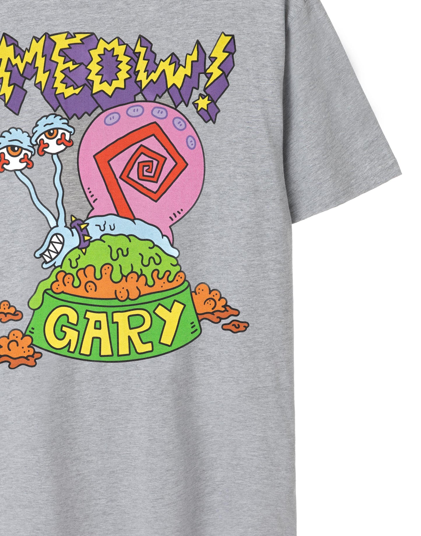 SpongeBob SquarePants Short Sleeved T-Shirt | Mens Grey Marl | Official Merch