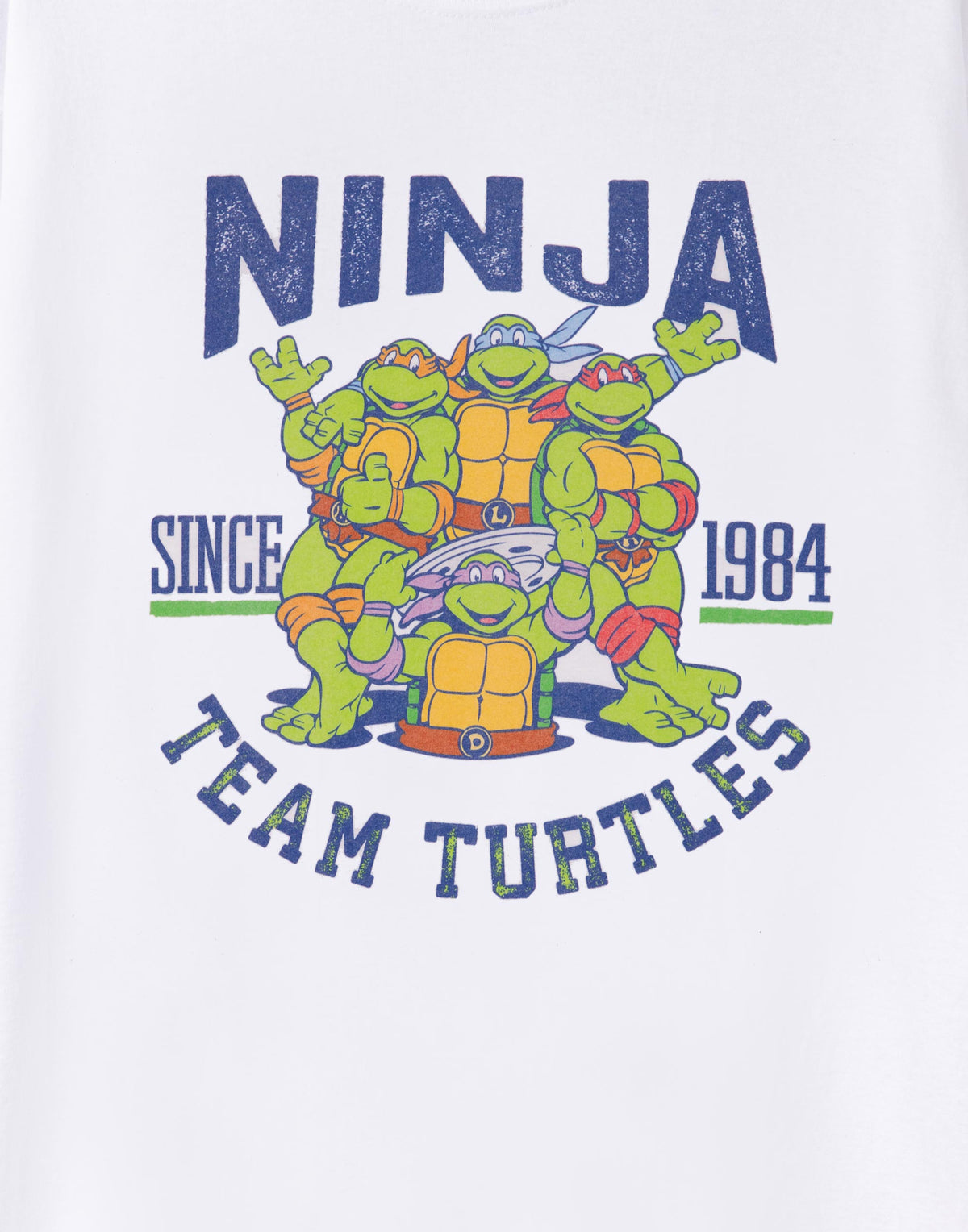 Teenage Mutant Ninja Turtles Short Sleeved T-Shirt | Mens White | Official Merch