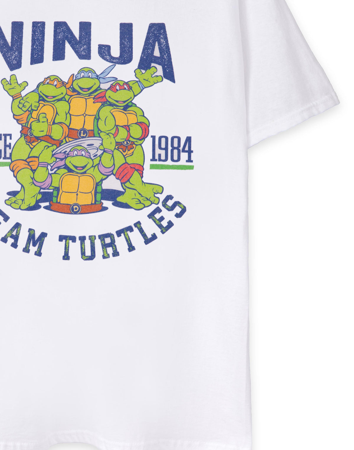 Teenage Mutant Ninja Turtles Short Sleeved T-Shirt | Mens White | Official Merch