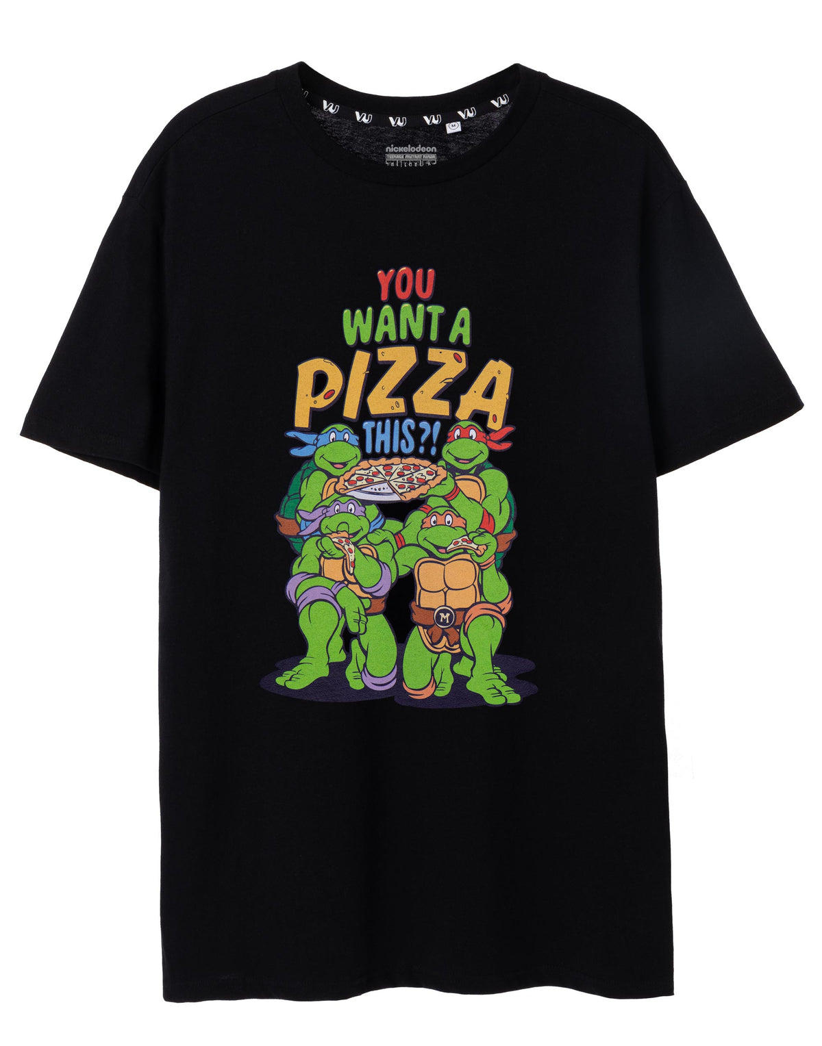 Teenage Mutant Ninja Turtles Short Sleeved T-Shirt | Mens Black | Official Merch