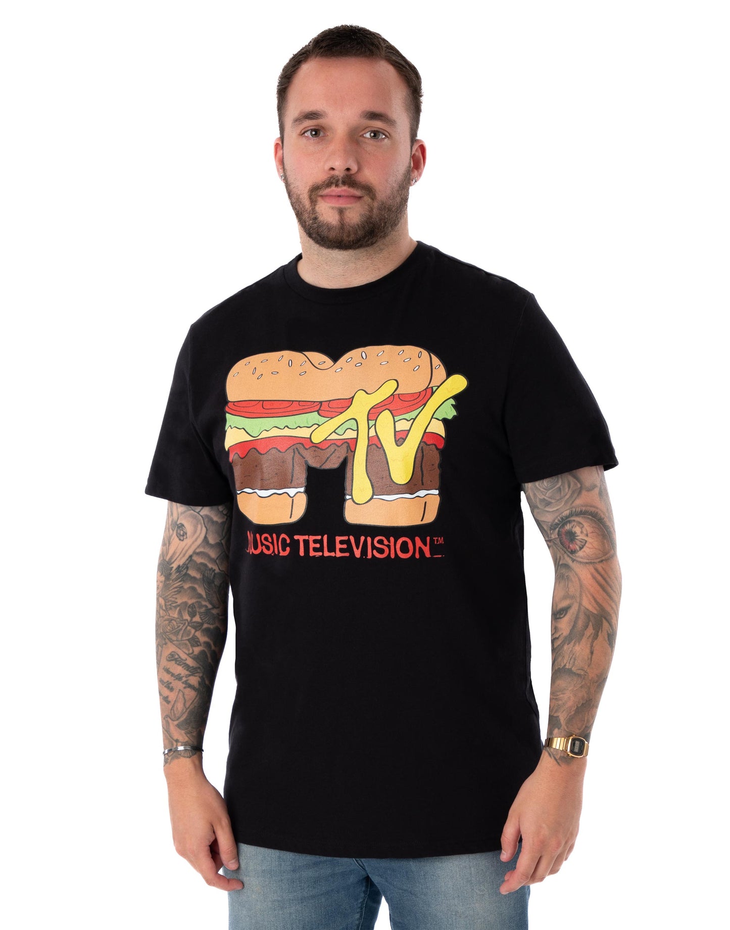 MTV Short Sleeved T-Shirt | Unisex Black | Official Merch