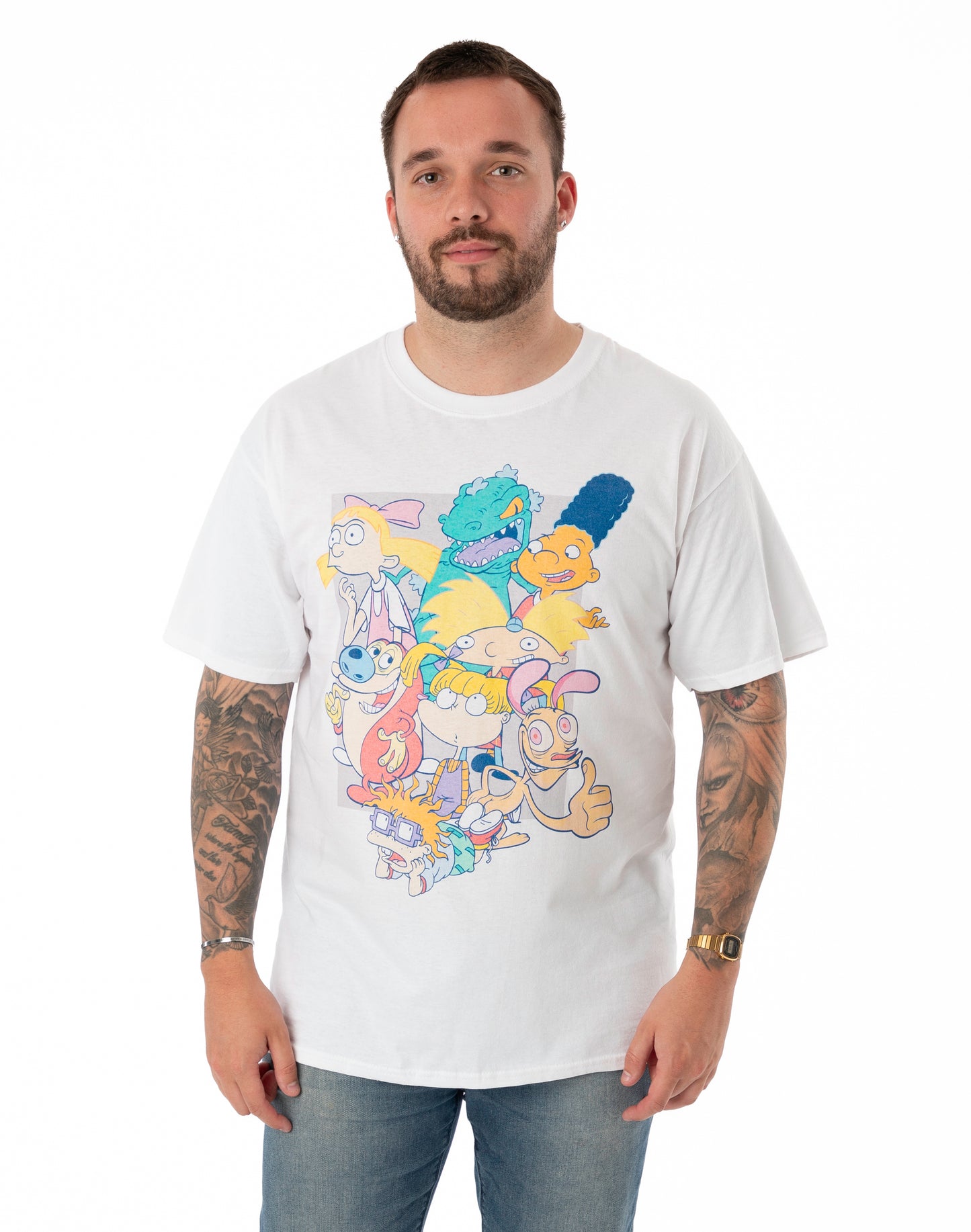 Nickelodeon Short Sleeved T-Shirt | Unisex White | Official Merch