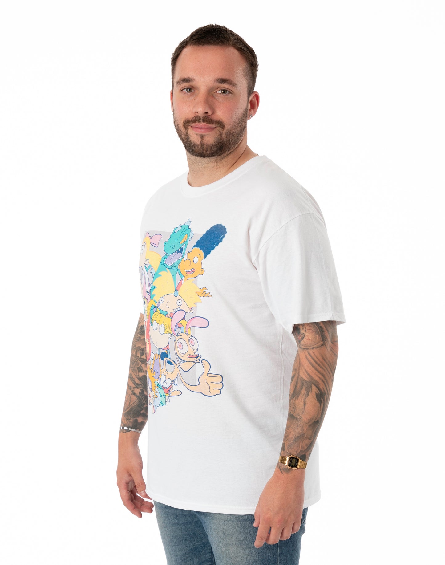Nickelodeon Short Sleeved T-Shirt | Unisex White | Official Merch