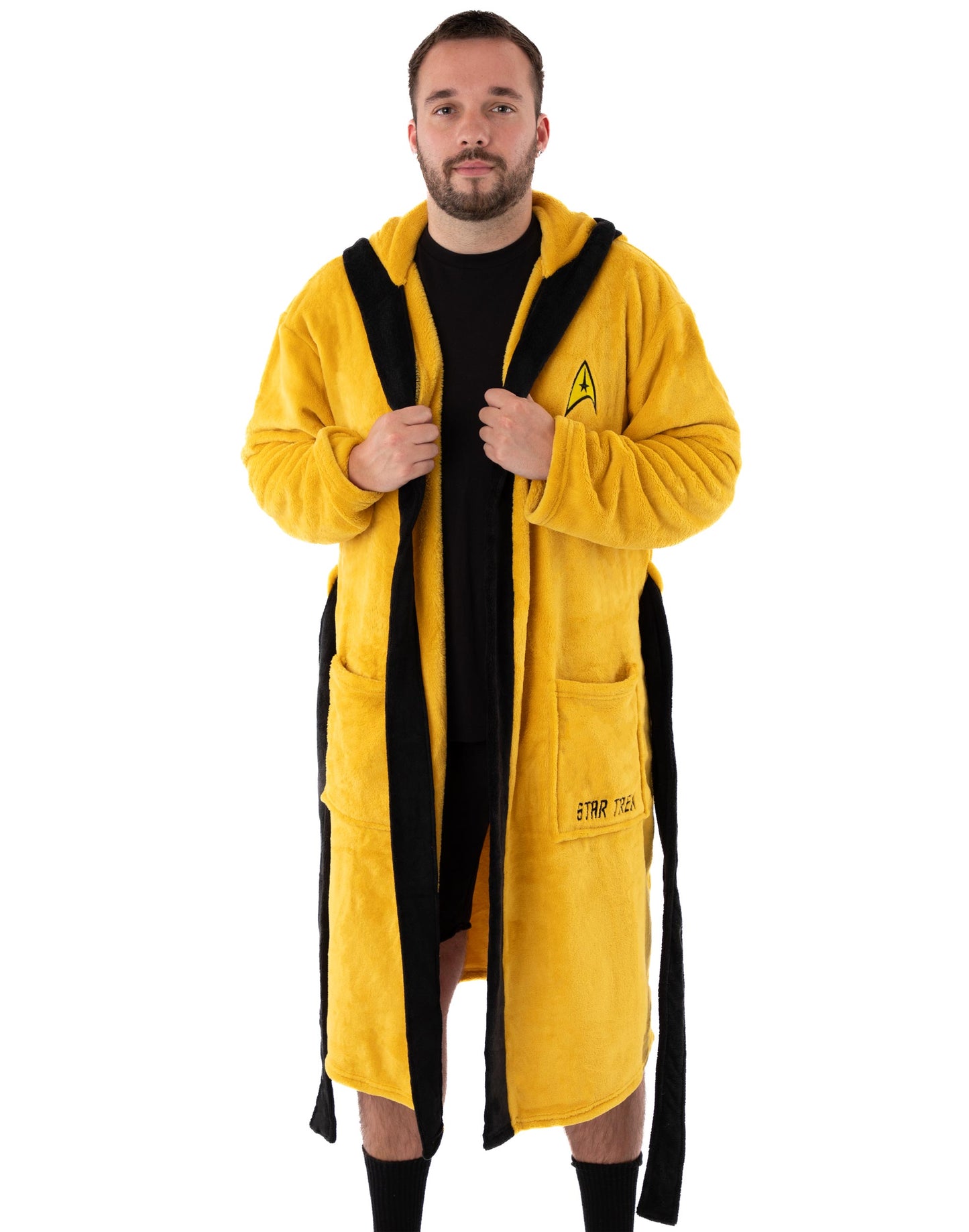 Star Trek Hooded Bathrobe | Mens Yellow | Official Merch