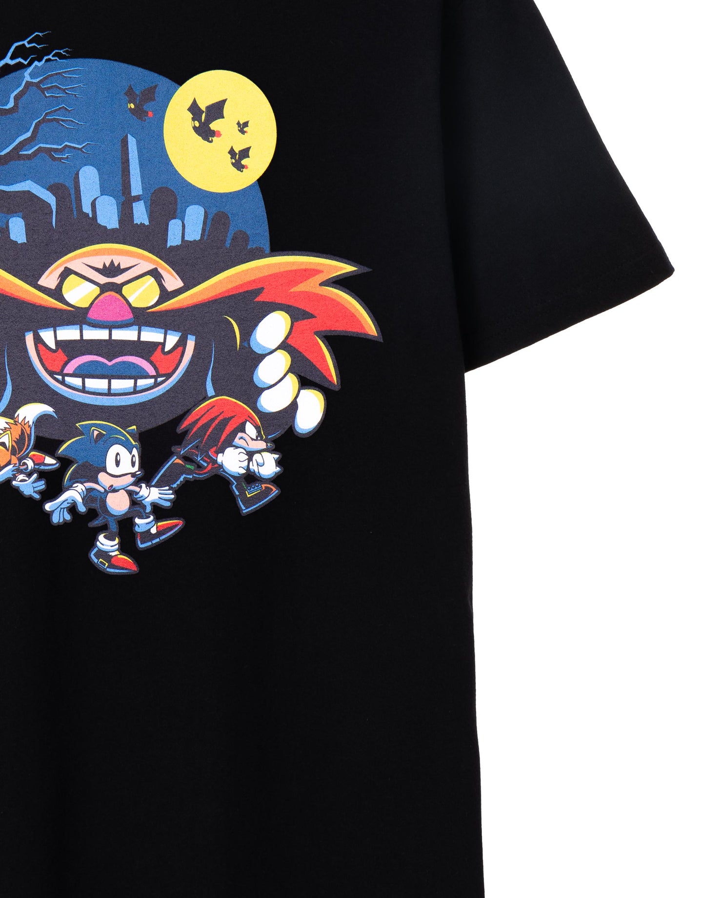 Sonic the Hedgehog Short Sleeved T-Shirt | Mens Black | Official Merch